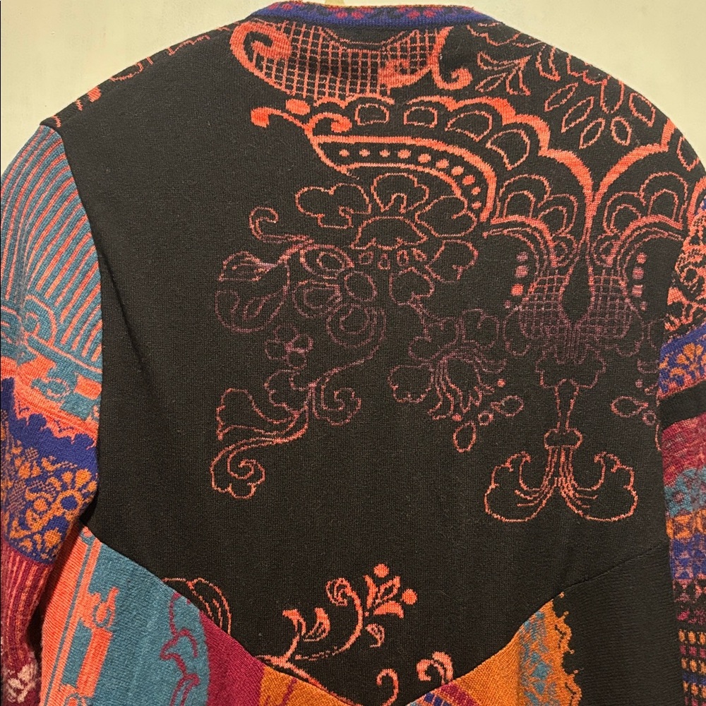 IVKO wool multicolor long button down cardigan sw… - image 11